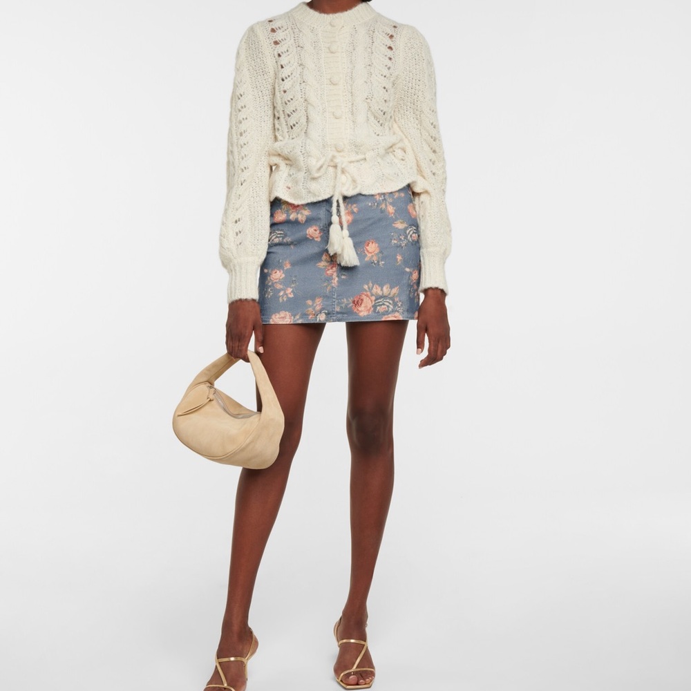 LOVESHACKFANCY Hollywood stretch-corduroy miniskirt